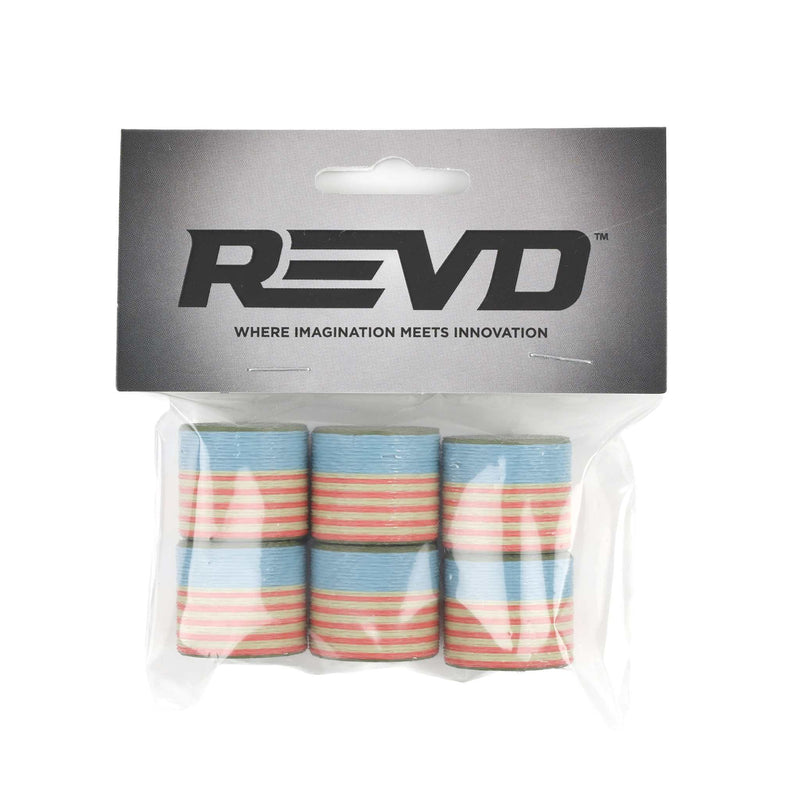 1/64 Round Freedom Wrap Hay Bales 6-Pack by REVD Toys, 3D Printed