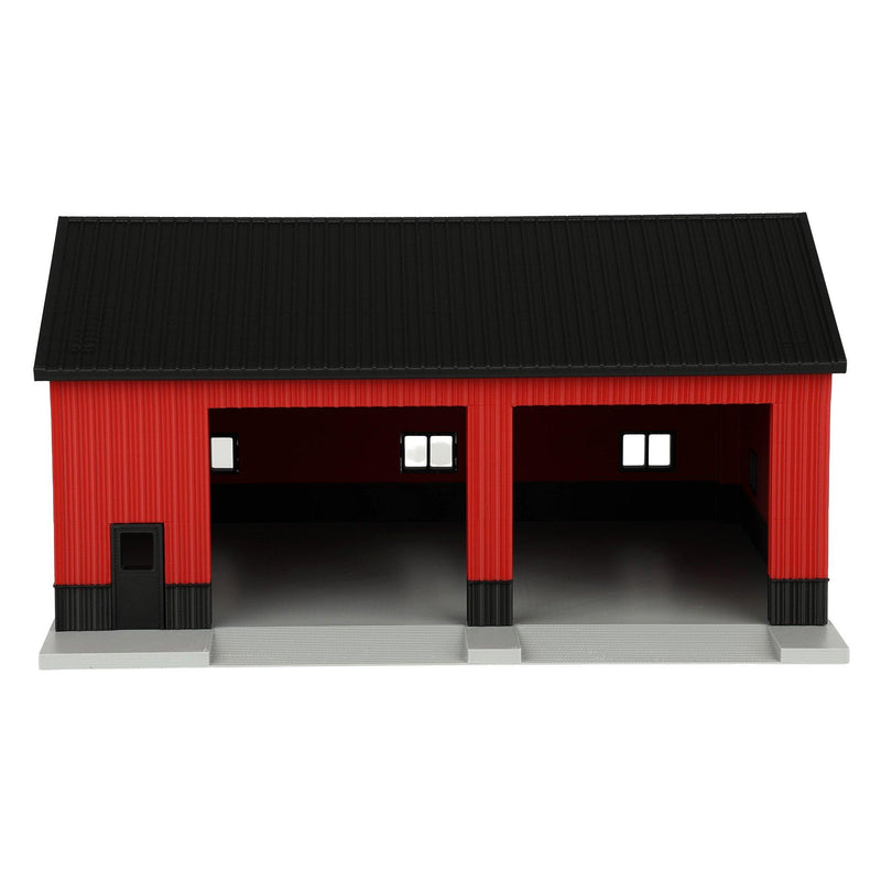 1/64 Maroon & Black Machinery Shed with Black Roof by REVD Toys, 3D Printed
