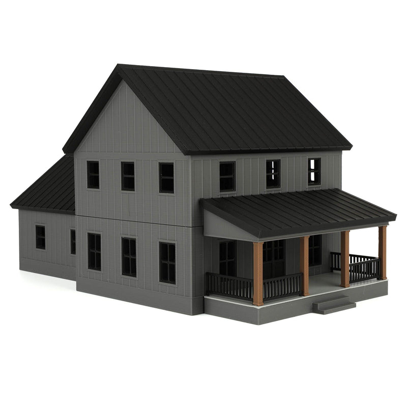 1/64 Charcoal & Black Modern Farmhouse by REVD Toys, 3D Printed
