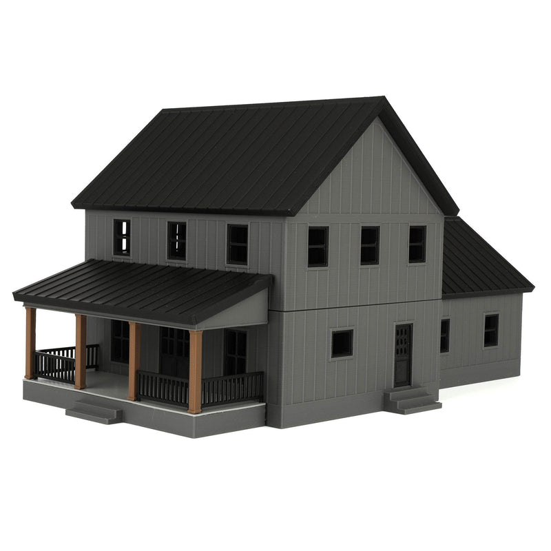 1/64 Charcoal & Black Modern Farmhouse by REVD Toys, 3D Printed