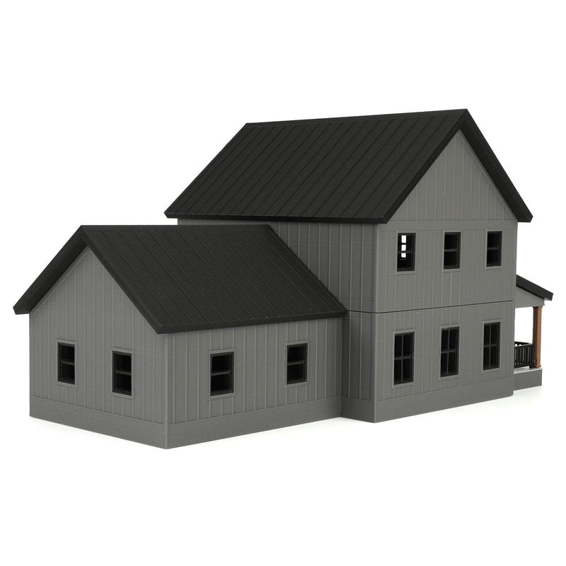 1/64 Charcoal & Black Modern Farmhouse by REVD Toys, 3D Printed