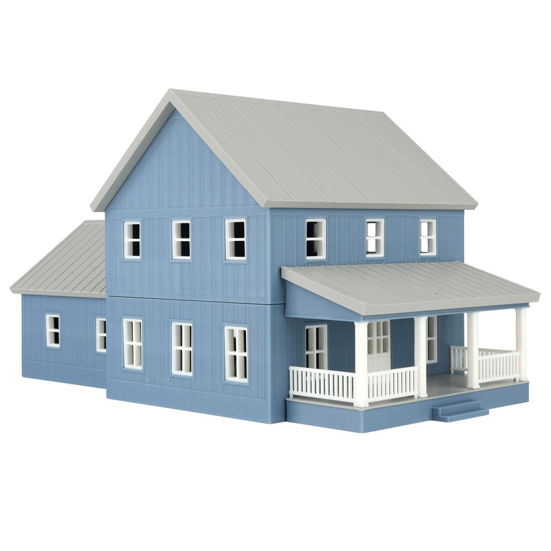 1/64 Slate Blue & White Modern Farmhouse by REVD Toys, 3D Printed