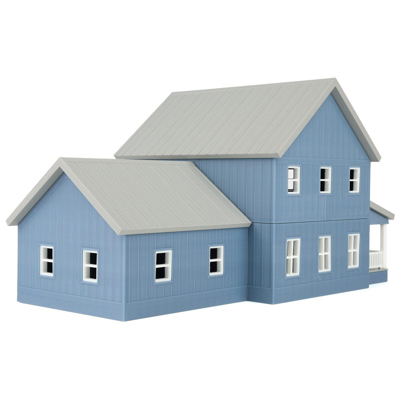 1/64 Slate Blue & White Modern Farmhouse by REVD Toys, 3D Printed