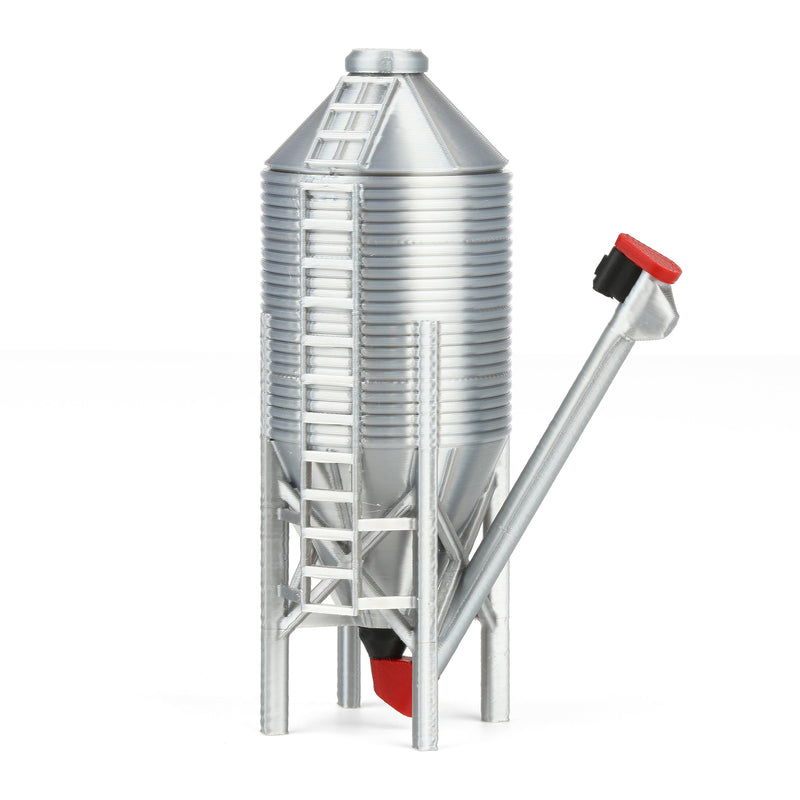 (B&D) 1/64 10-Ton Feed Bin with Auger & Flex Auger Attachments by REVD Toys, 3D Printed - Damaged Item