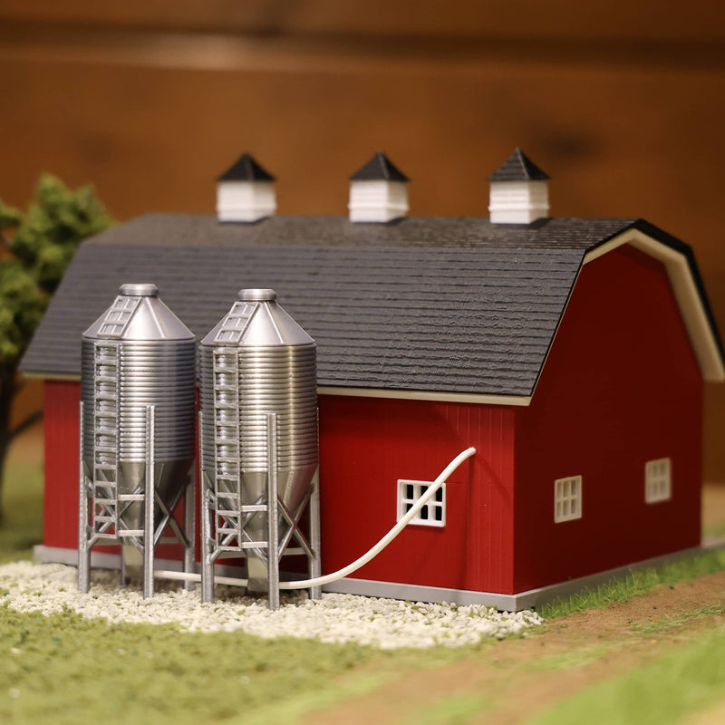 1/64 10-Ton Feed Bin with Auger & Flex Auger Attachments by REVD Toys, 3D Printed