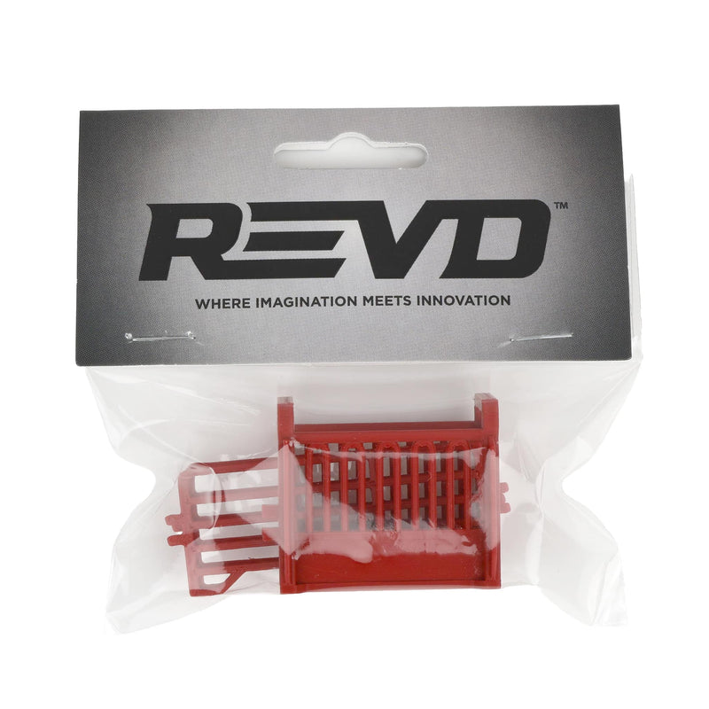 1/64 Red Cattle Squeeze Chute with Corral Panels by REVD Toys, 3D Printed
