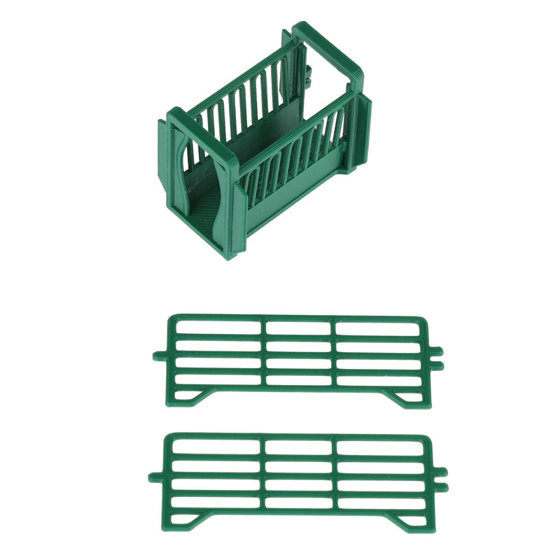 1/64 Green Cattle Squeeze Chute with Corral Panels by REVD Toys, 3D Printed