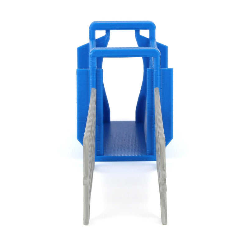 1/64 Blue Cattle Squeeze Chute with Corral Panels by REVD Toys, 3D Printed