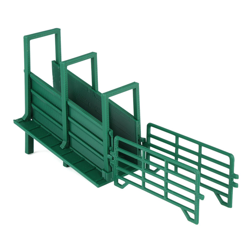 51/64 Green Cattle Loading Ramp with Corral Panels by REVD Toys, 3D Printed