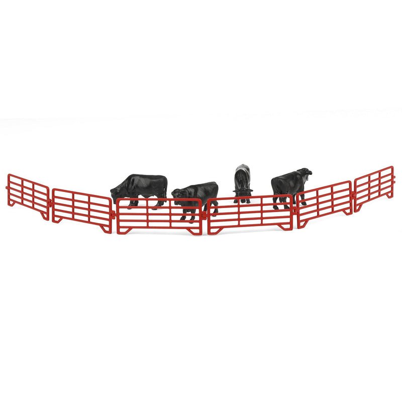 1/64 Red Cattle Corral Panel 6-Pack by REVD Toys, 3D Printed