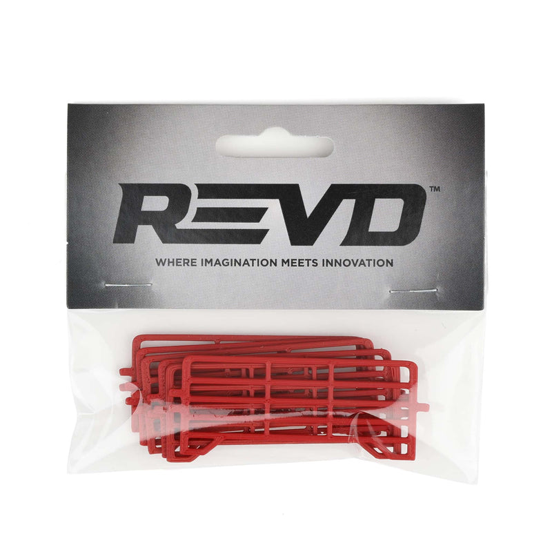 1/64 Red Cattle Corral Panel 6-Pack by REVD Toys, 3D Printed