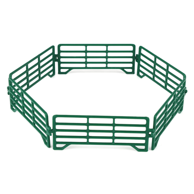 1/64 Green Cattle Corral Panel 6-Pack by REVD Toys, 3D Printed