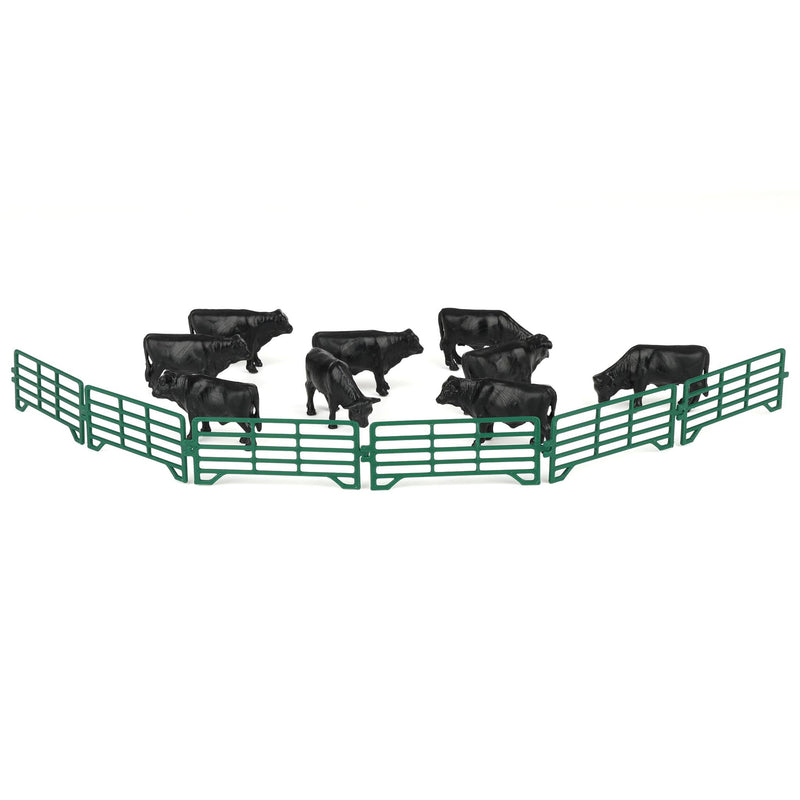 1/64 Green Cattle Corral Panel 6-Pack by REVD Toys, 3D Printed