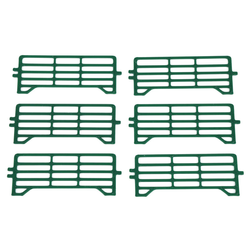 1/64 Green Cattle Corral Panel 6-Pack by REVD Toys, 3D Printed