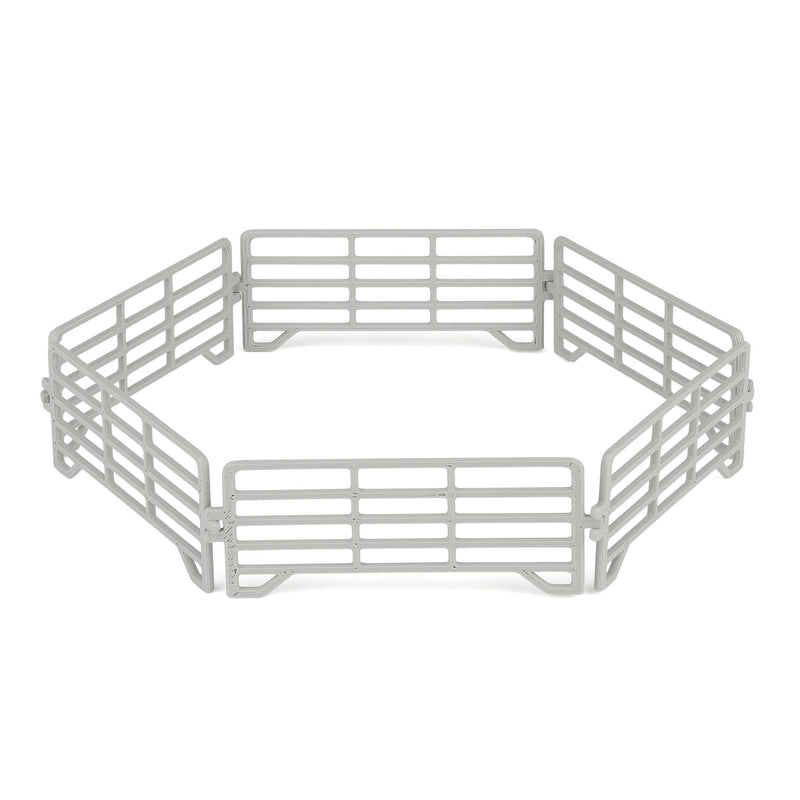 1/64 Gray Cattle Corral Panel 6-Pack by REVD Toys, 3D Printed