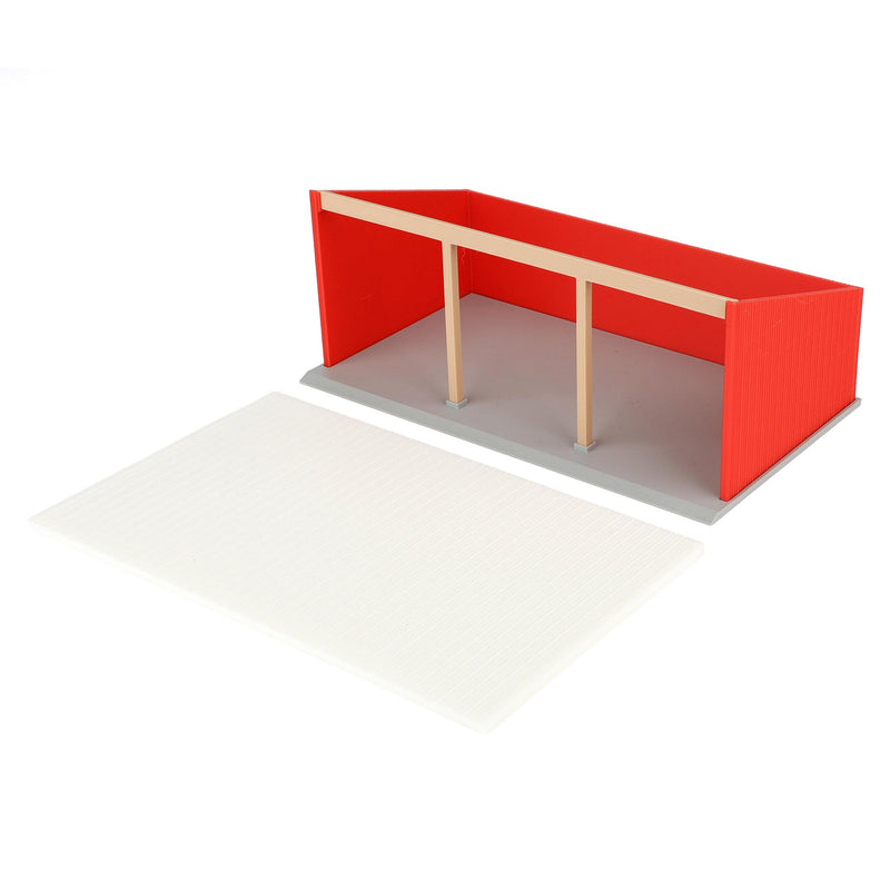 1/64 Open-Sided 20ft x 40ft Three Bay Machinery Shed by REVD Toys, 3D Printed