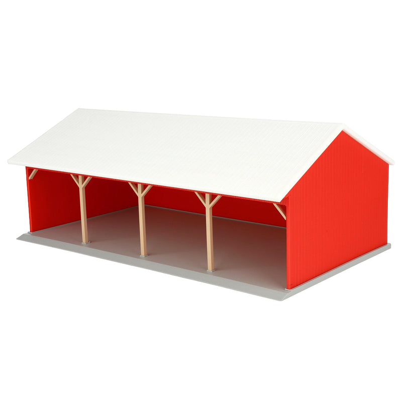 1/64 Open-Sided 40ft x 70ft Four Bay Machinery Shed by REVD Toys, 3D Printed