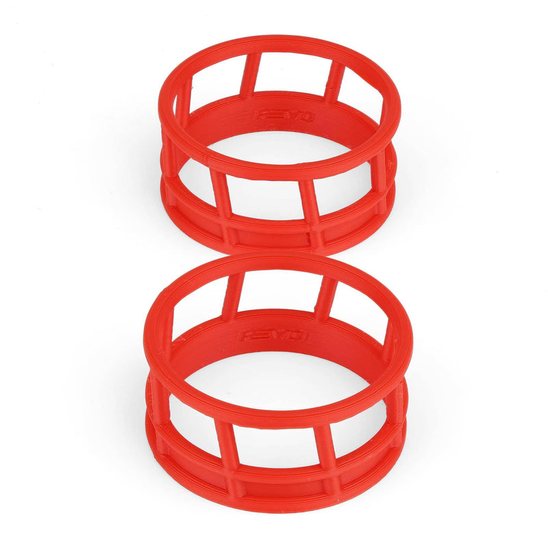 1/64 Red Round Bale Hay Feeder 2-Pack by REVD Toys, 3D Printed