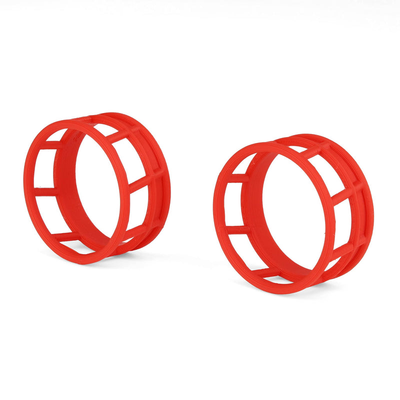 1/64 Red Round Bale Hay Feeder 2-Pack by REVD Toys, 3D Printed