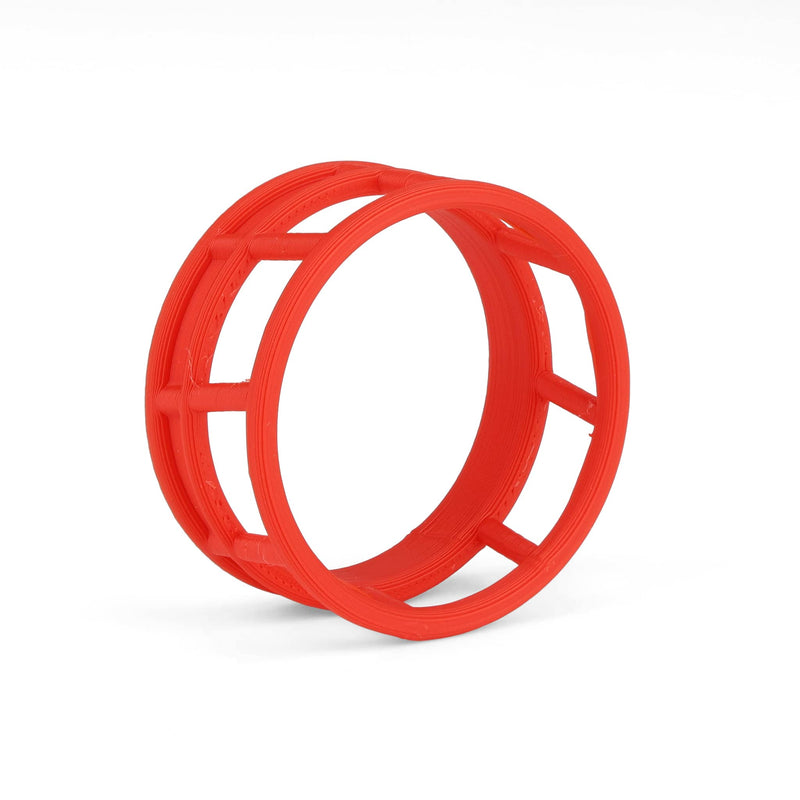 1/64 Red Round Bale Hay Feeder 2-Pack by REVD Toys, 3D Printed