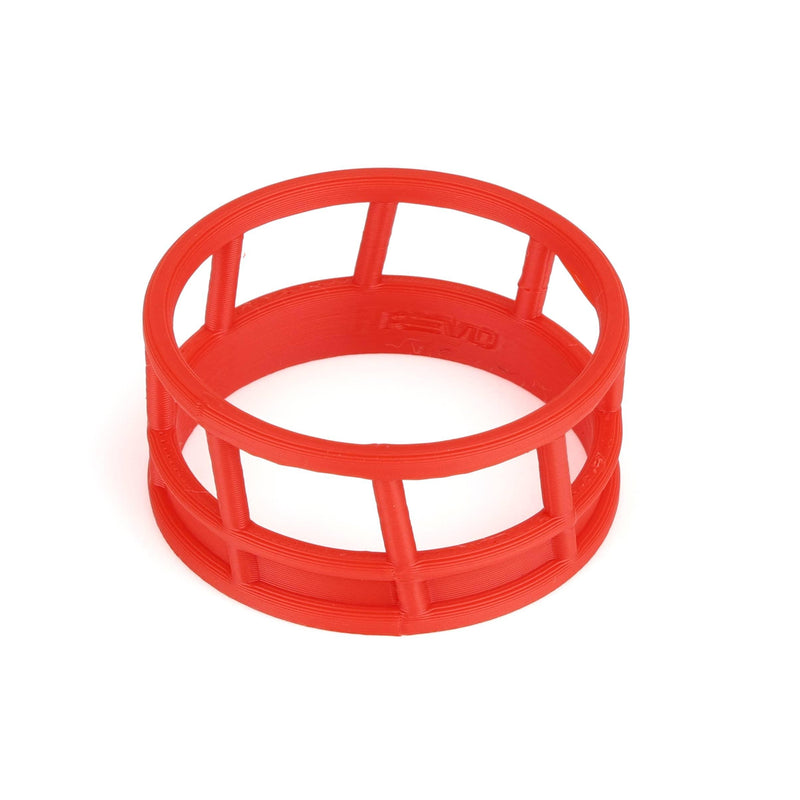 1/64 Red Round Bale Hay Feeder 4-Pack by REVD Toys, 3D Printed