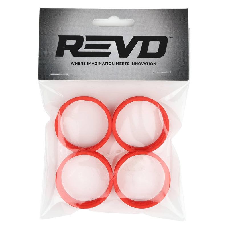 1/64 Red Round Bale Hay Feeder 4-Pack by REVD Toys, 3D Printed