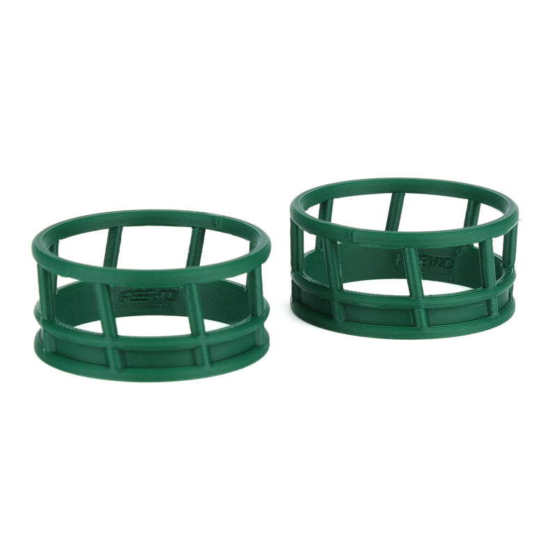 1/64 Green Round Bale Hay Feeder 2-Pack by REVD Toys, 3D Printed