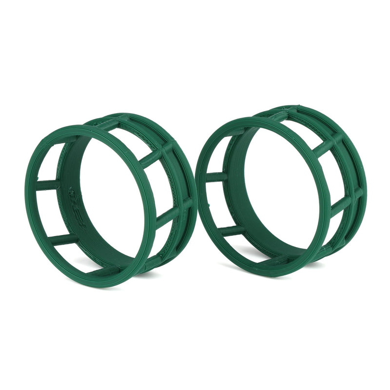 1/64 Green Round Bale Hay Feeder 2-Pack by REVD Toys, 3D Printed