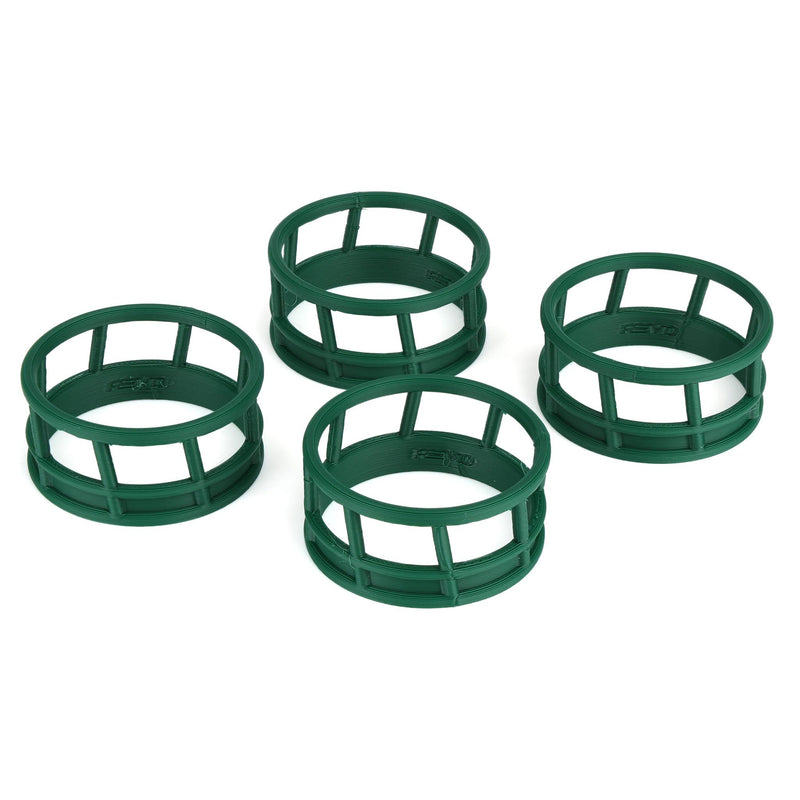 1/64 Green Round Bale Hay Feeder 4-Pack by REVD Toys, 3D Printed