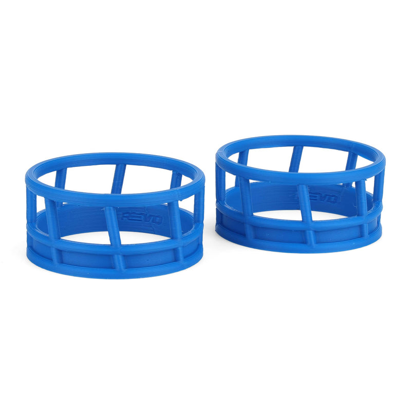 1/64 Blue Round Bale Hay Feeder 2-Pack by REVD Toys, 3D Printed