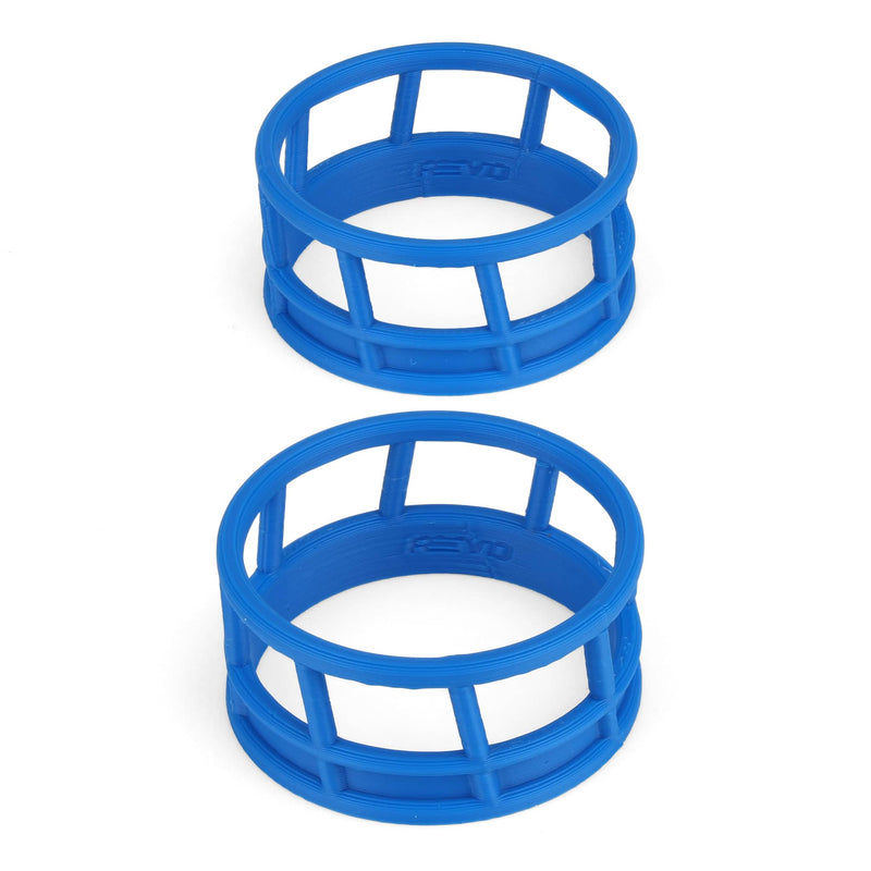 1/64 Blue Round Bale Hay Feeder 2-Pack by REVD Toys, 3D Printed