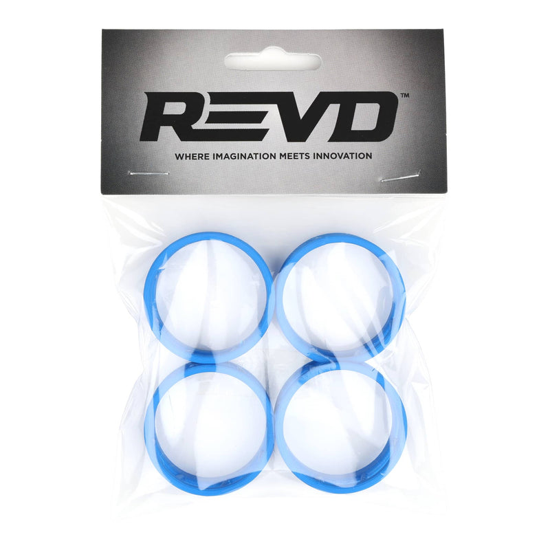 1/64 Blue Round Bale Hay Feeder 4-Pack by REVD Toys, 3D Printed