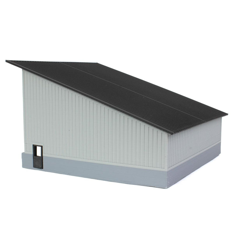 (B&D) 1/64 The Double Bay 40ft x 40ft Cattle Shed, Gray/Black, 3D Printed - Damaged Item