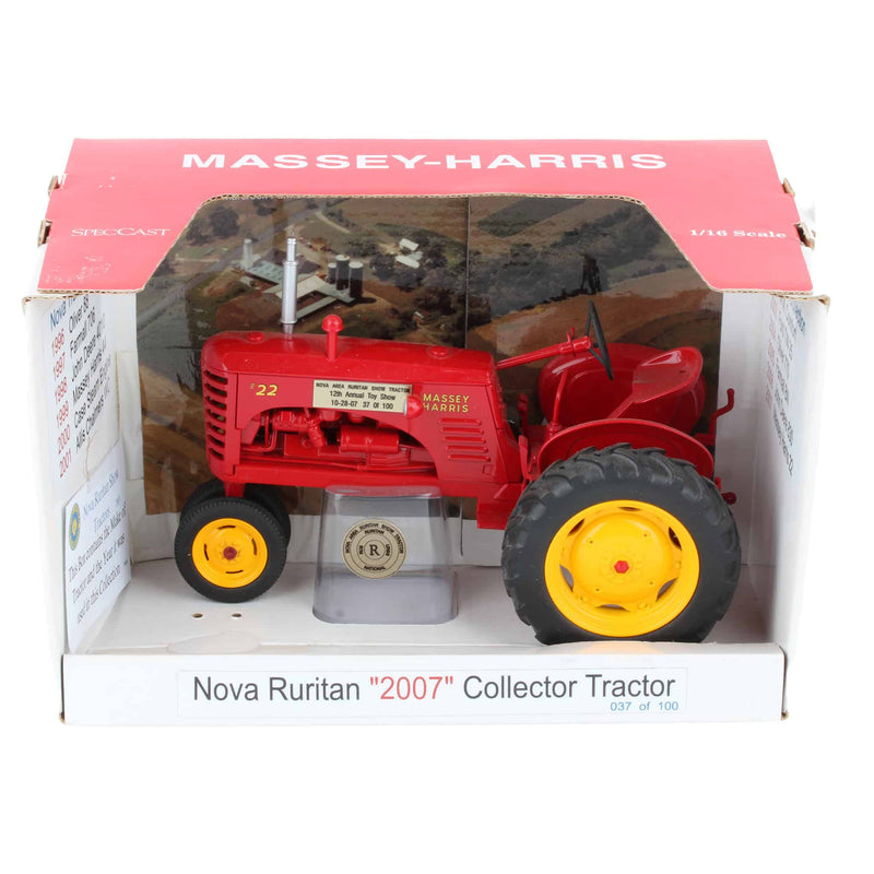 1/16 Massey Harris 22 Narrow Front Tractor with Metal Rims by SpecCast, 2007 Nova Ruritan Show Tractor