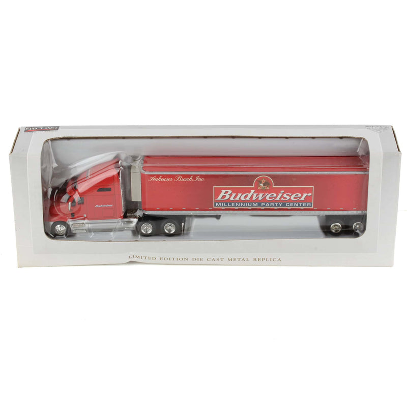 1/64 Kenworth Semi Truck & Reefer Trailer by SpecCast, Budweiser Millenium Party Center
