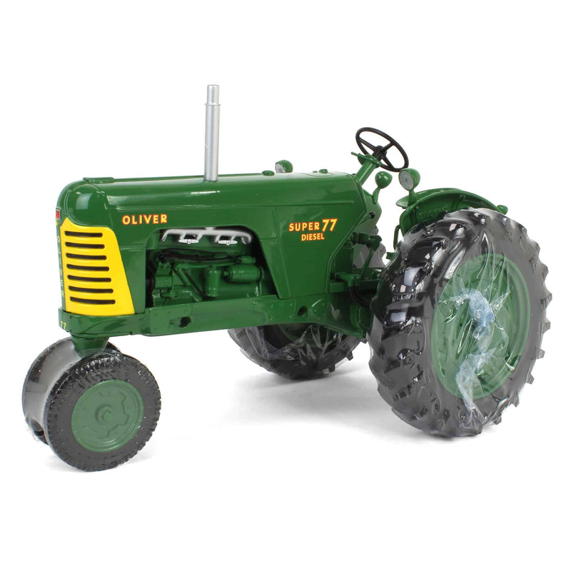 1/16 Oliver Super 77 Diesel Tractor with Green Wheels