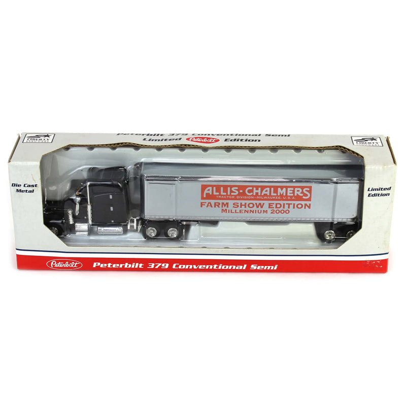 1/64 Peterbilt 379 Conventional Semi Truck, Allis Chalmers Farm Show Edition 2000