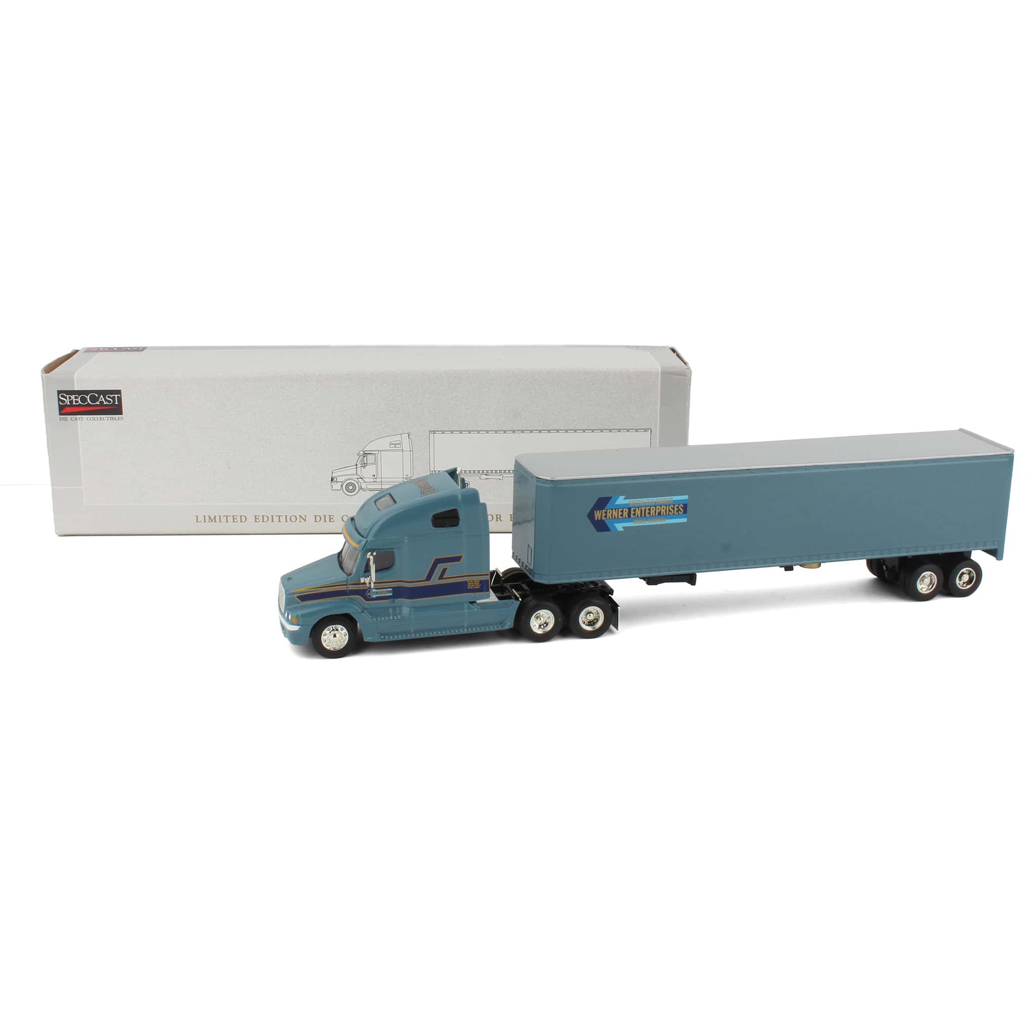 1/64 Freightliner C120 Semi Truck Bank, Werner Enterprises by 1/64 Freightliner C120 Semi Truck Bank, Werner Enterprises by
