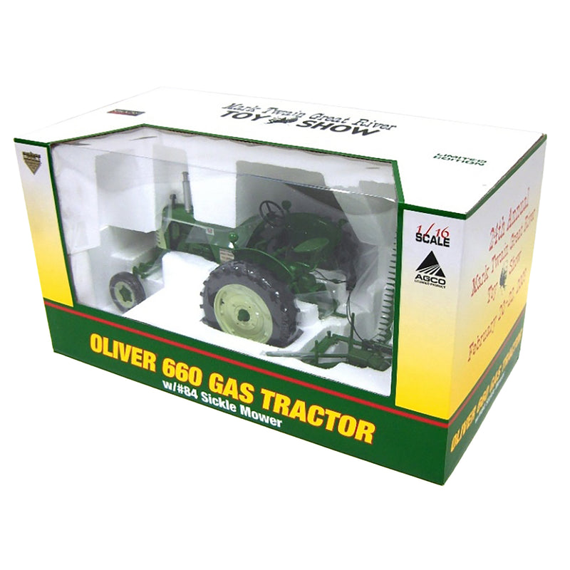 1/16 Oliver 660 Gas with #84 Sickle Mower, 2009 Mark Twain Great River Toy Show by SpecCast