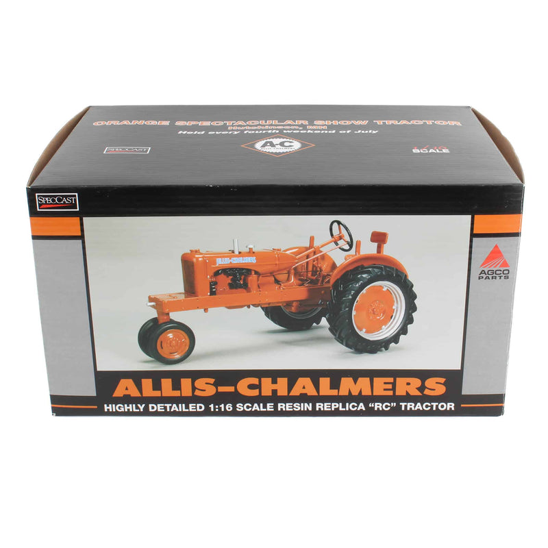 1/16 Limited Edition Allis Chalmers RC Resin Tractor, 2009 Orange Spectacular Show, by SpecCast