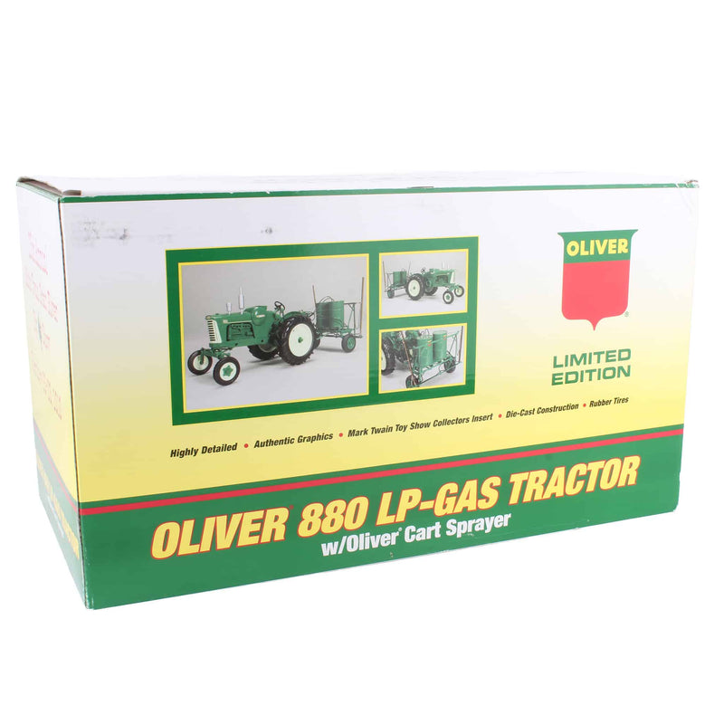 (B&D) 1/16 Oliver 880 with Oliver Cart Sprayer, 2010 25th Annual Mark Twain Great River Toy Show by SpecCast - Damaged Box