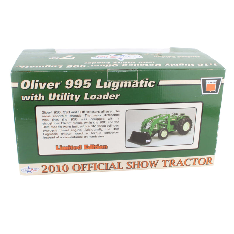 (B&D) 1/16 Oliver 995 Lugmatic with Loader, 2010 Pork Expo 7th in Series by SpecCast - Damaged Box