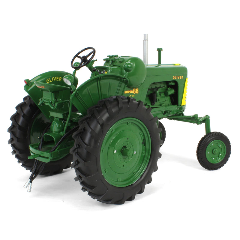 1/16 Oliver Super 88 Tractor, LP Gas High Crop with Green Wheels