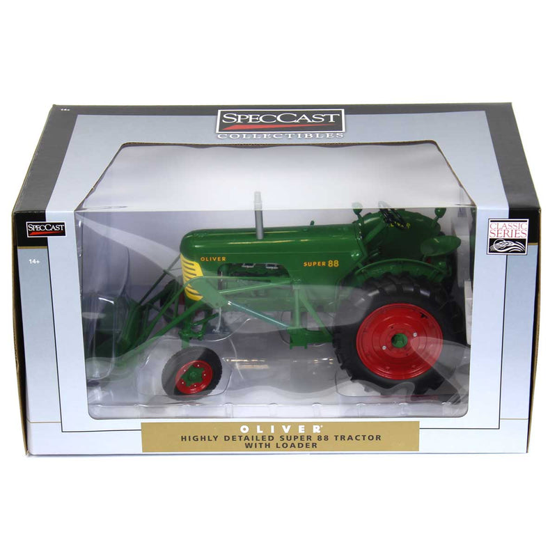 1/16 High Detail Oliver Super 88 Wide Front with Loader Tractor by SpecCast