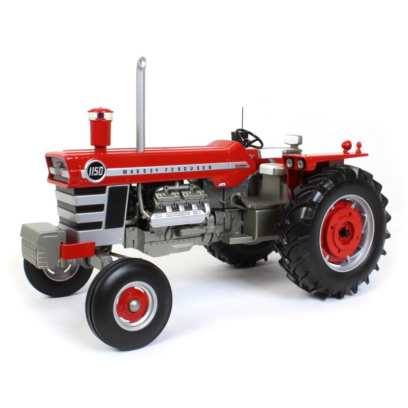 1/16 Massey Ferguson 1150 Wide Front Tractor with Weights, Radio and Straight Pipe by SpecCast