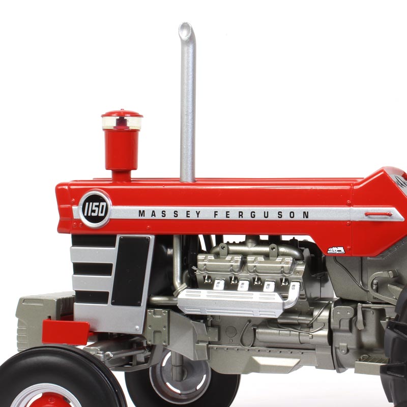 1/16 Massey Ferguson 1150 Wide Front Tractor with Weights, Radio and Straight Pipe by SpecCast