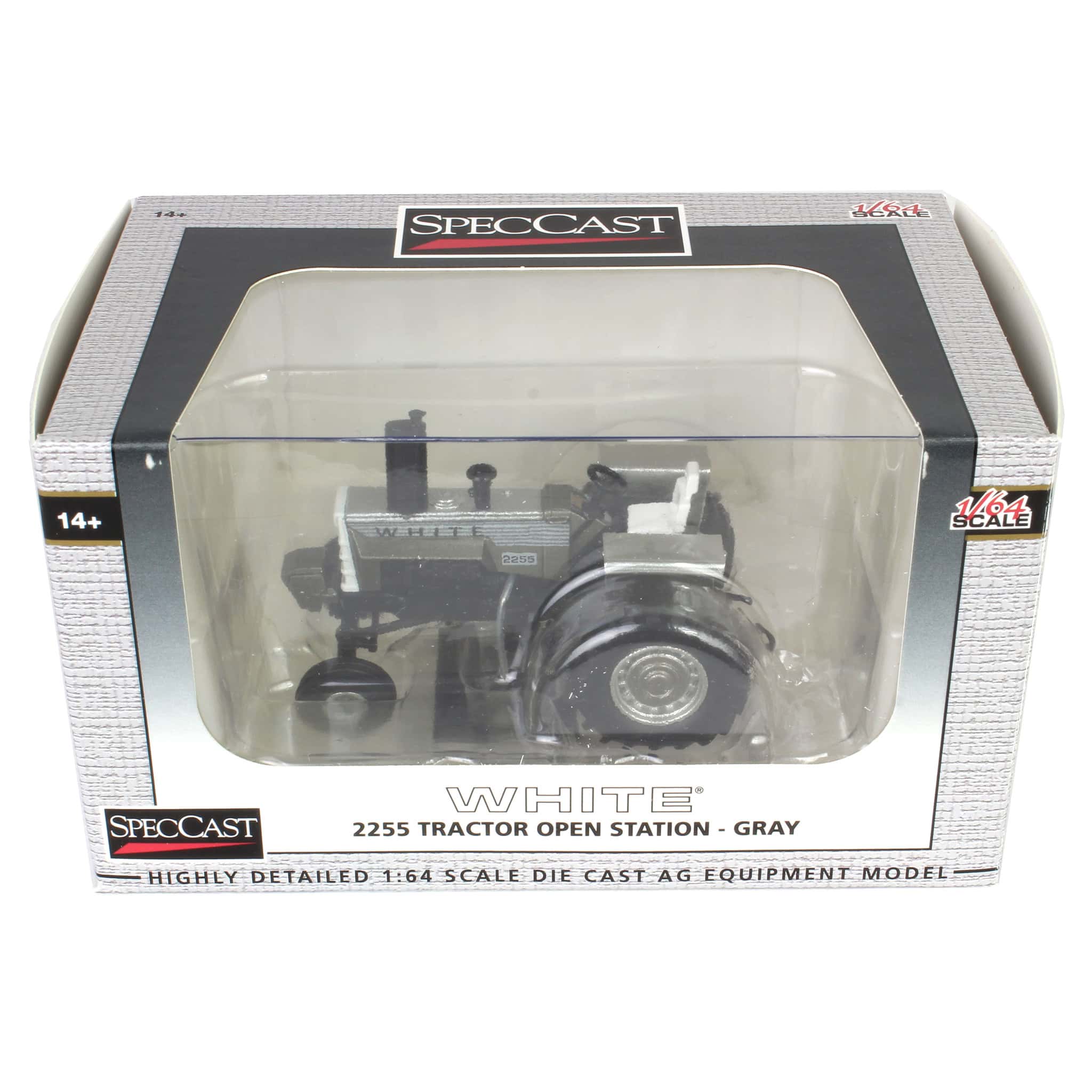 1/64 White 2255 Open Station Tractor by SpecCast, Gray — Outback Toys