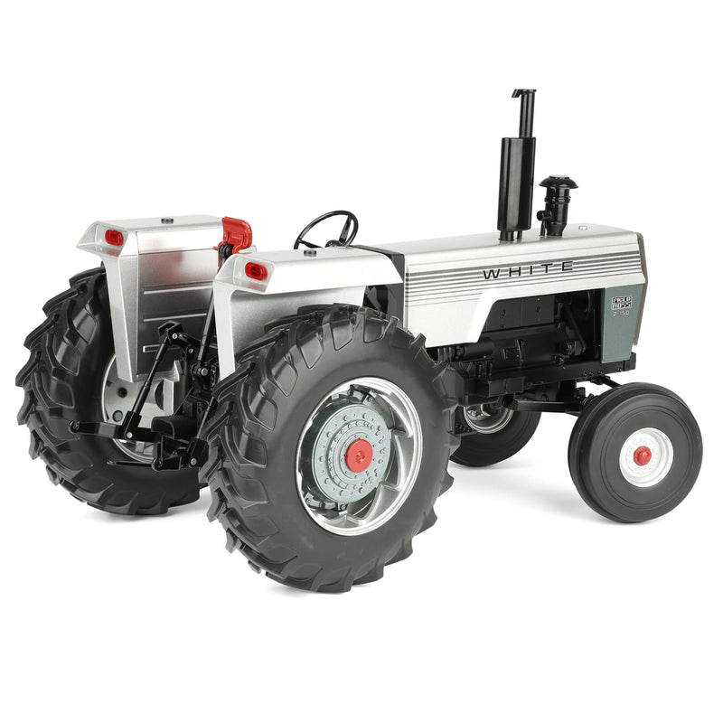 1/16 White 2-150 Silver Stripe Open Station Tractor with Wide Front & Rear Singles by SpecCast