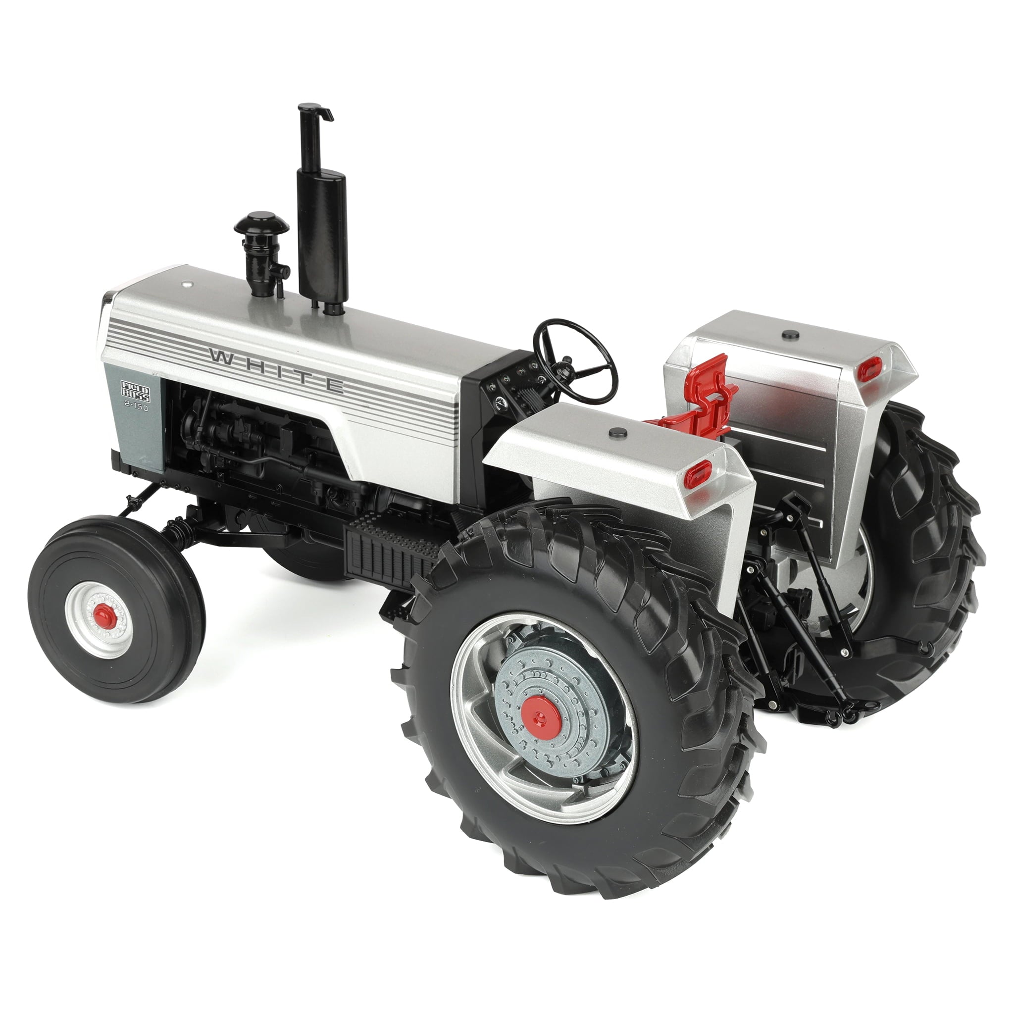 1/16 White 2-150 Silver Stripe Open Station Tractor with Wide Front ...