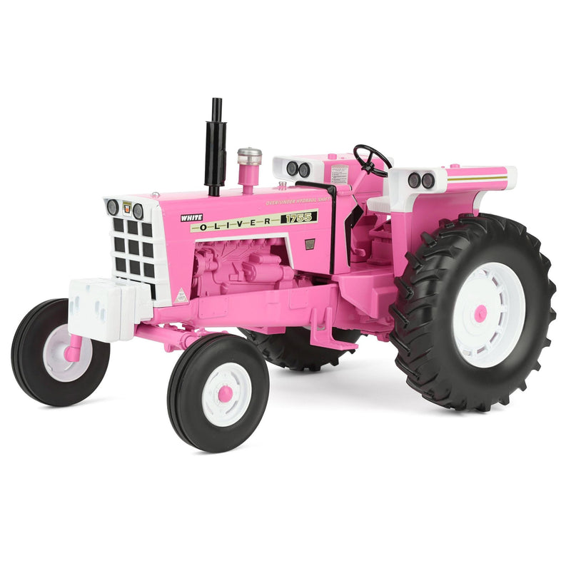 (B&D) 1/16 Pink Oliver 1755 Open Station Tractor with Wide Front by SpecCast- Damaged Item
